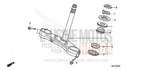 TIGE DE DIRECTION CBR600RR8 de 2008